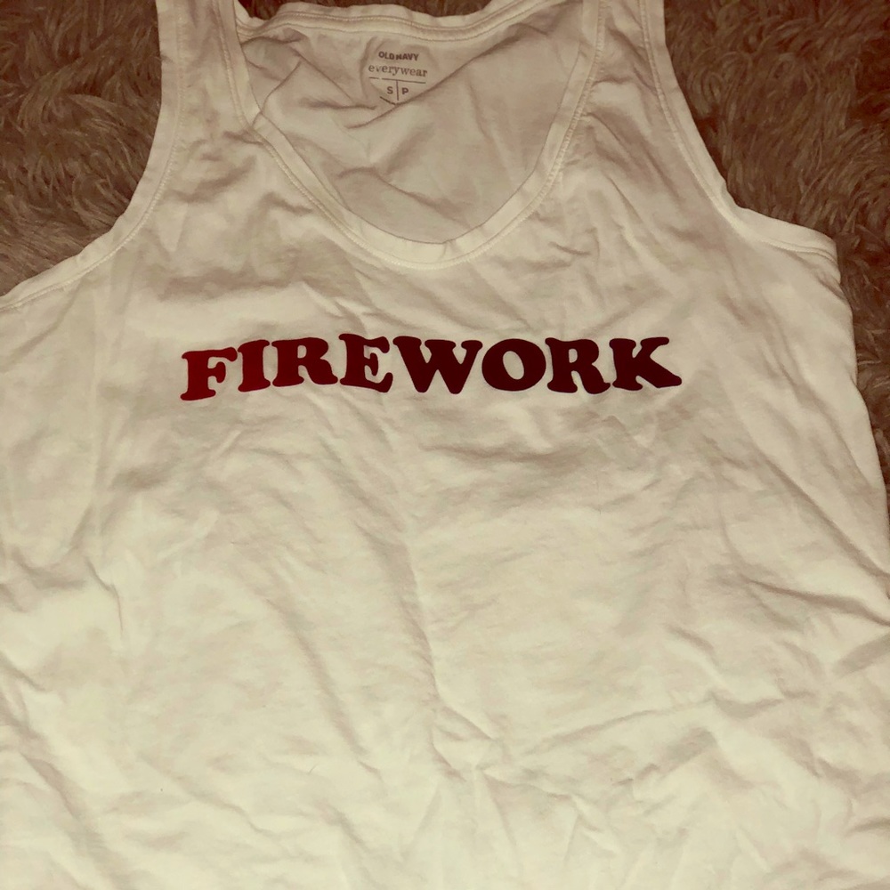 White tank top